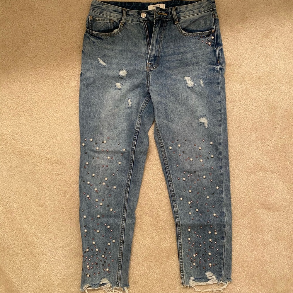 Pearl distressed jeans